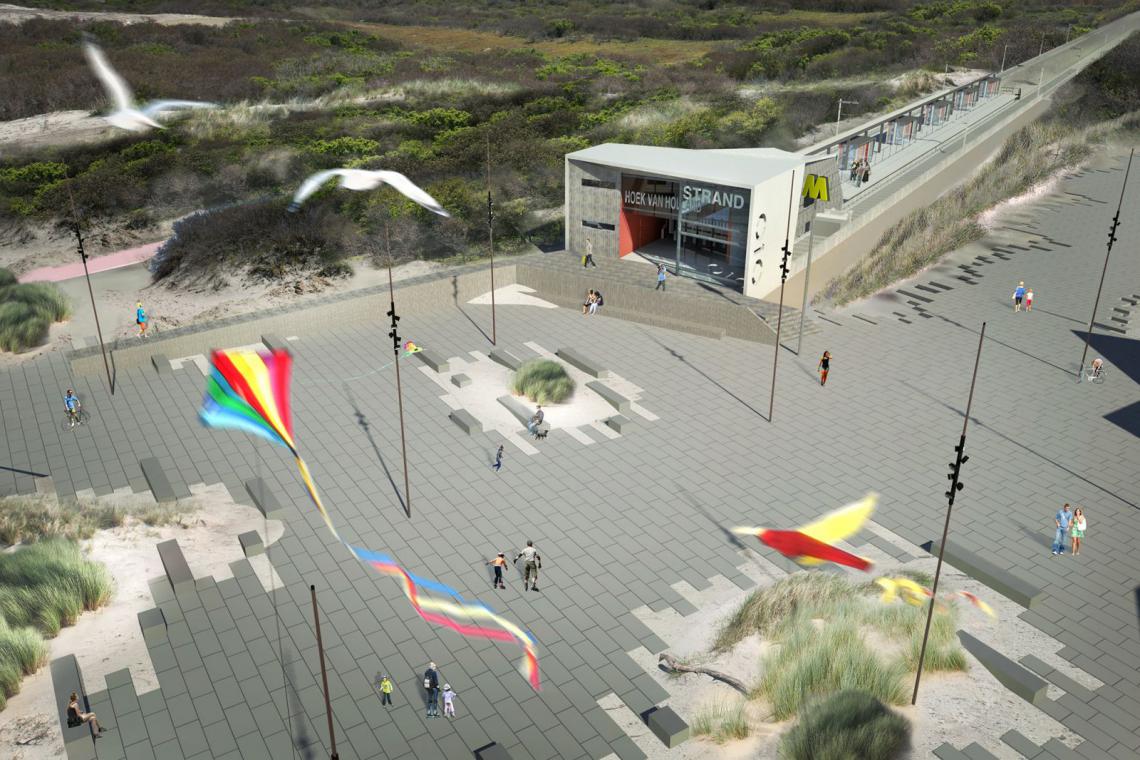 Nieuw station Hoek van Holland Strand