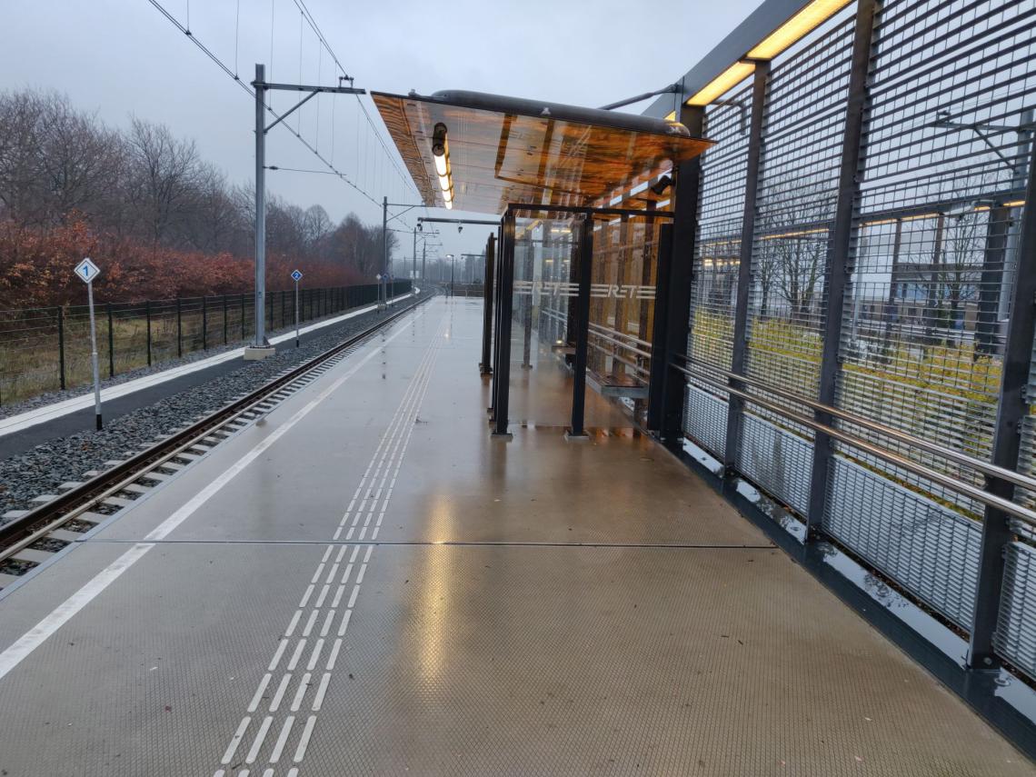 Hokje op station Maassluis Centrum - spoor 1
