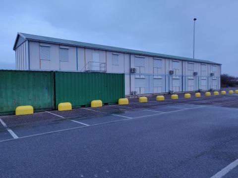 Bouwkeet parkeerplaats Badweg