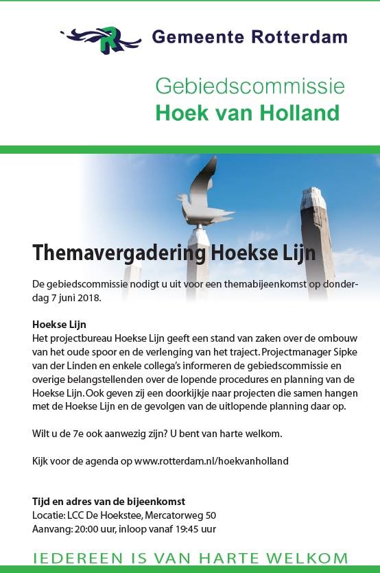 Themavergadering gebiedscommissie Hoek van Holland